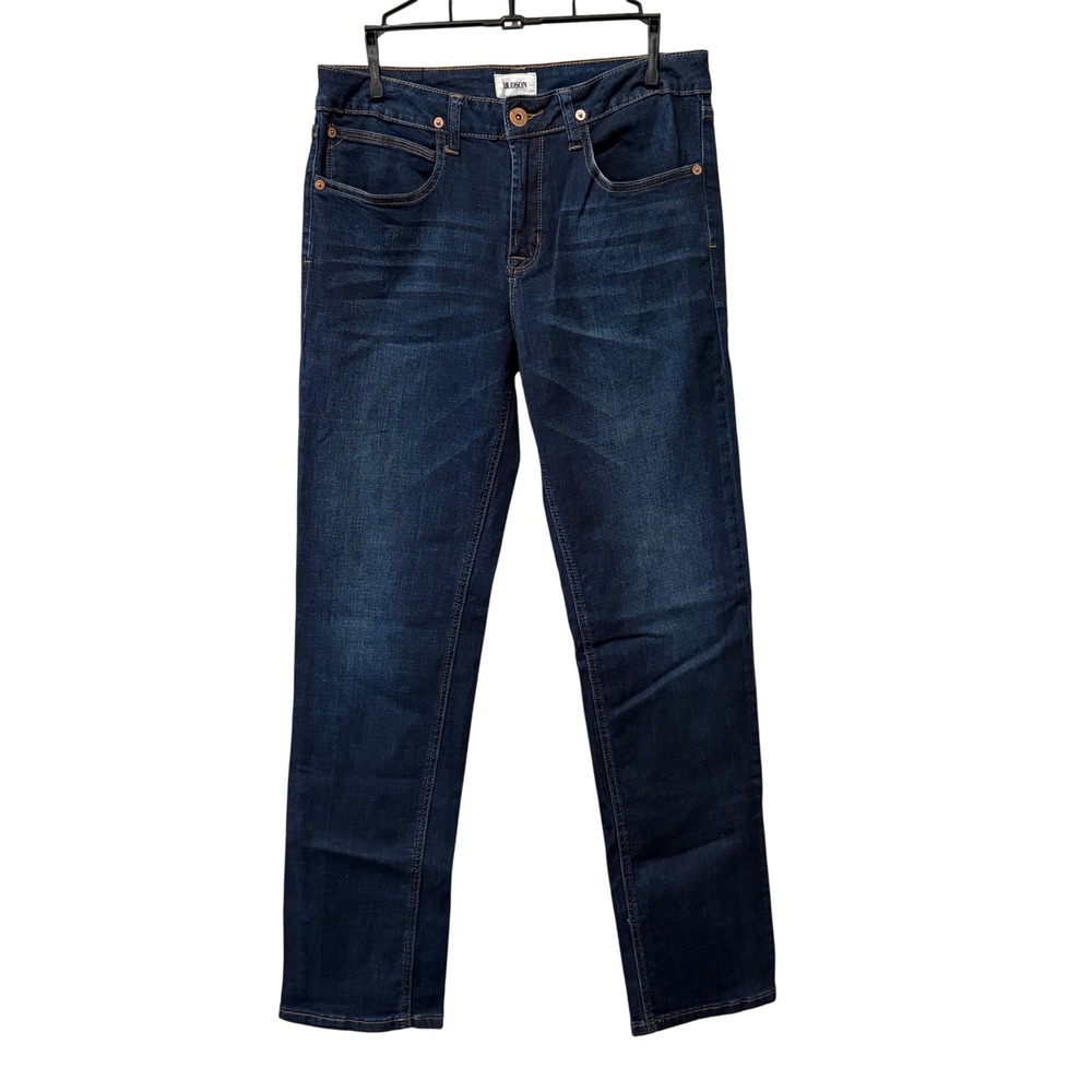 Hudson Jeans Youth Boys 20 Dark Blue Straight Leg Stretch Denim Pants 31x32